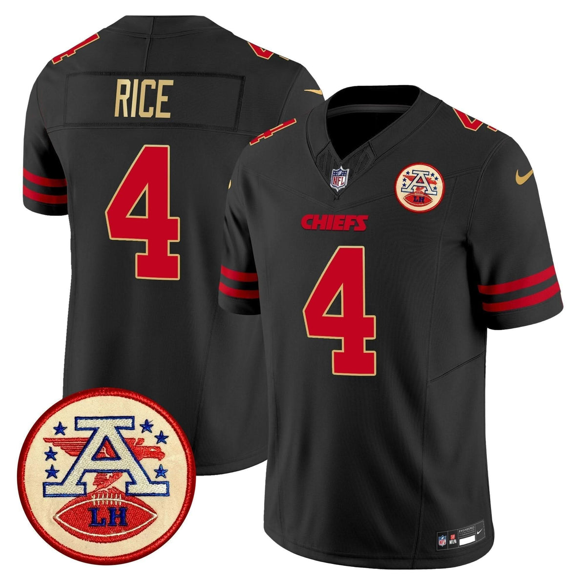 KC 2024 Lamar Hunt Patch Vapor Limited Jersey