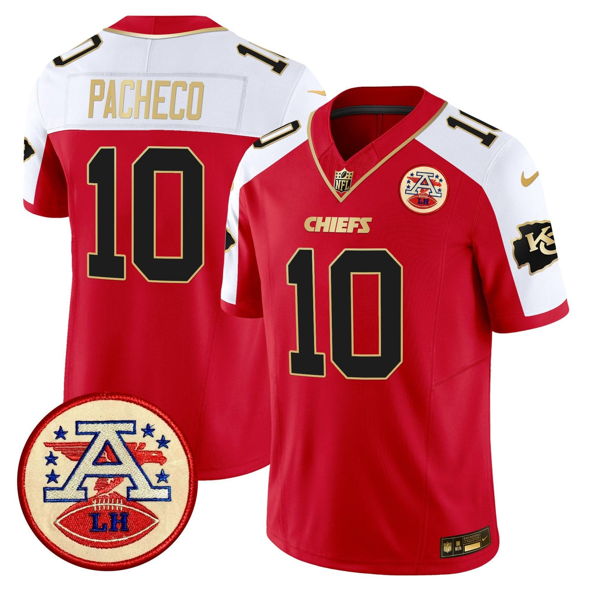 KC 2024 Lamar Hunt Patch Vapor Limited Jersey