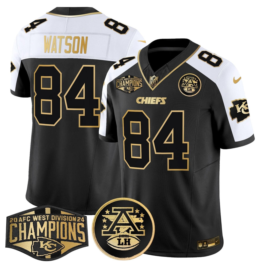 KC 2024 AFC West Division Champions Patch Gold Vapor Limited Jersey