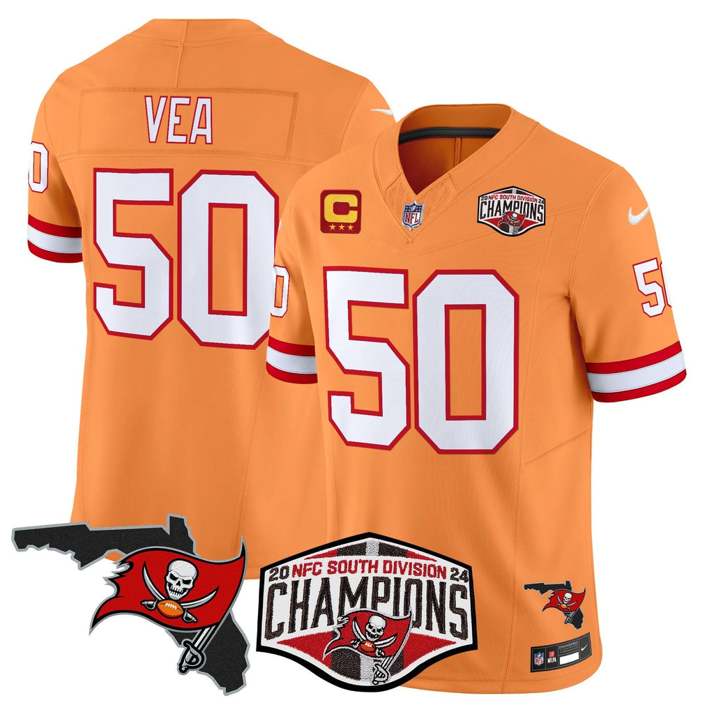 TB 2024 NFC South Division Champions Patch Vapor Limited Jersey