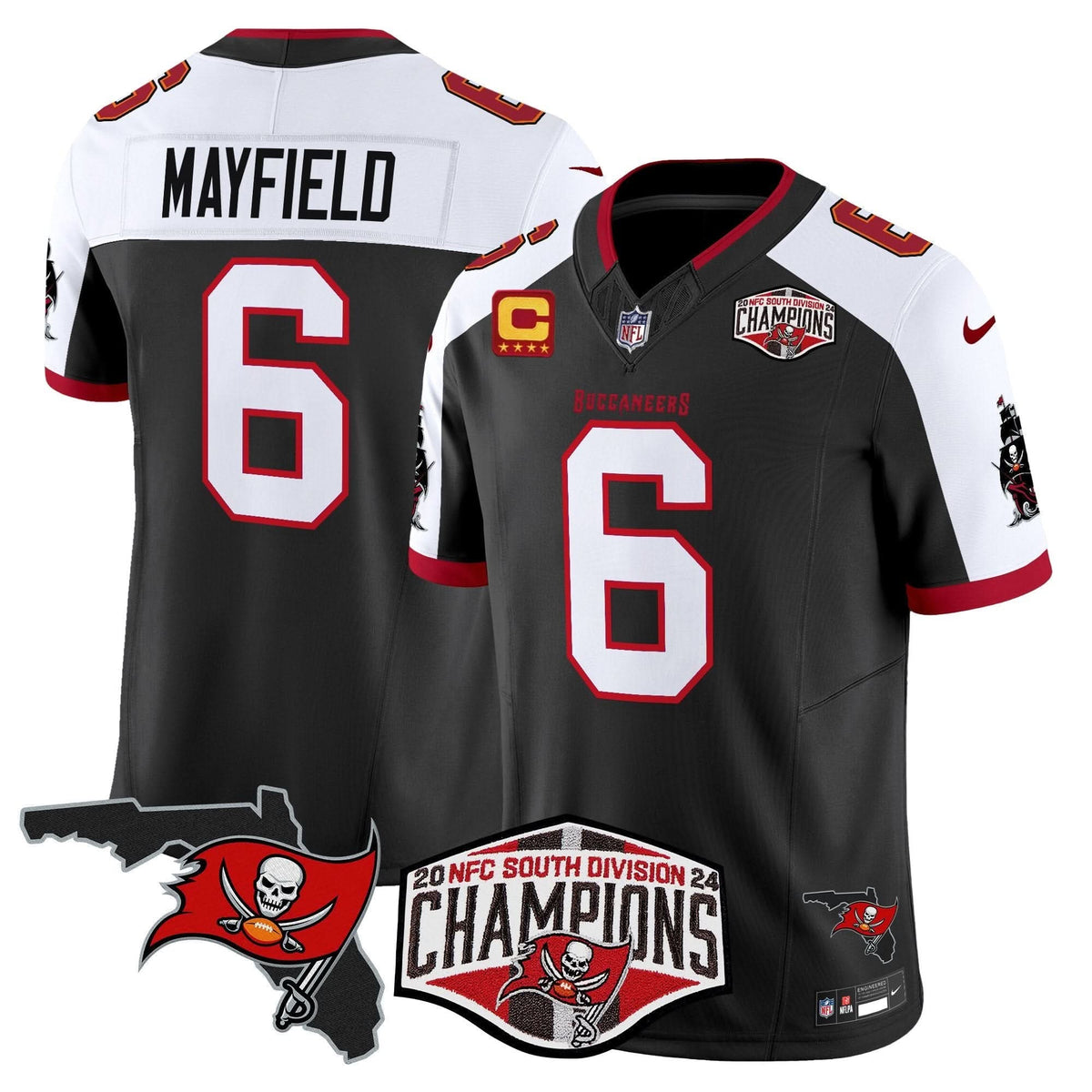 TB 2024 NFC South Division Champions Patch Vapor Limited Jersey