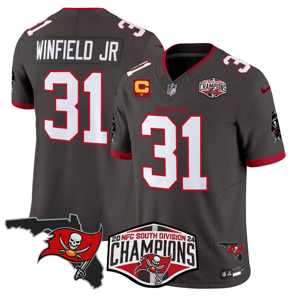 TB 2024 NFC South Division Champions Patch Vapor Limited Jersey