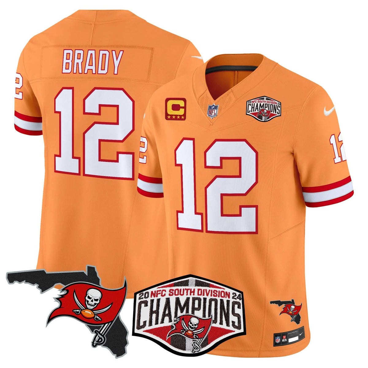 TB 2024 NFC South Division Champions Patch Vapor Limited Jersey