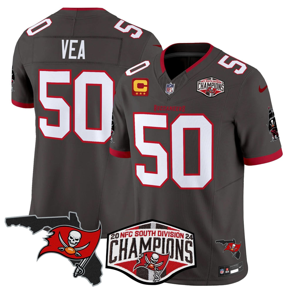 TB 2024 NFC South Division Champions Patch Vapor Limited Jersey