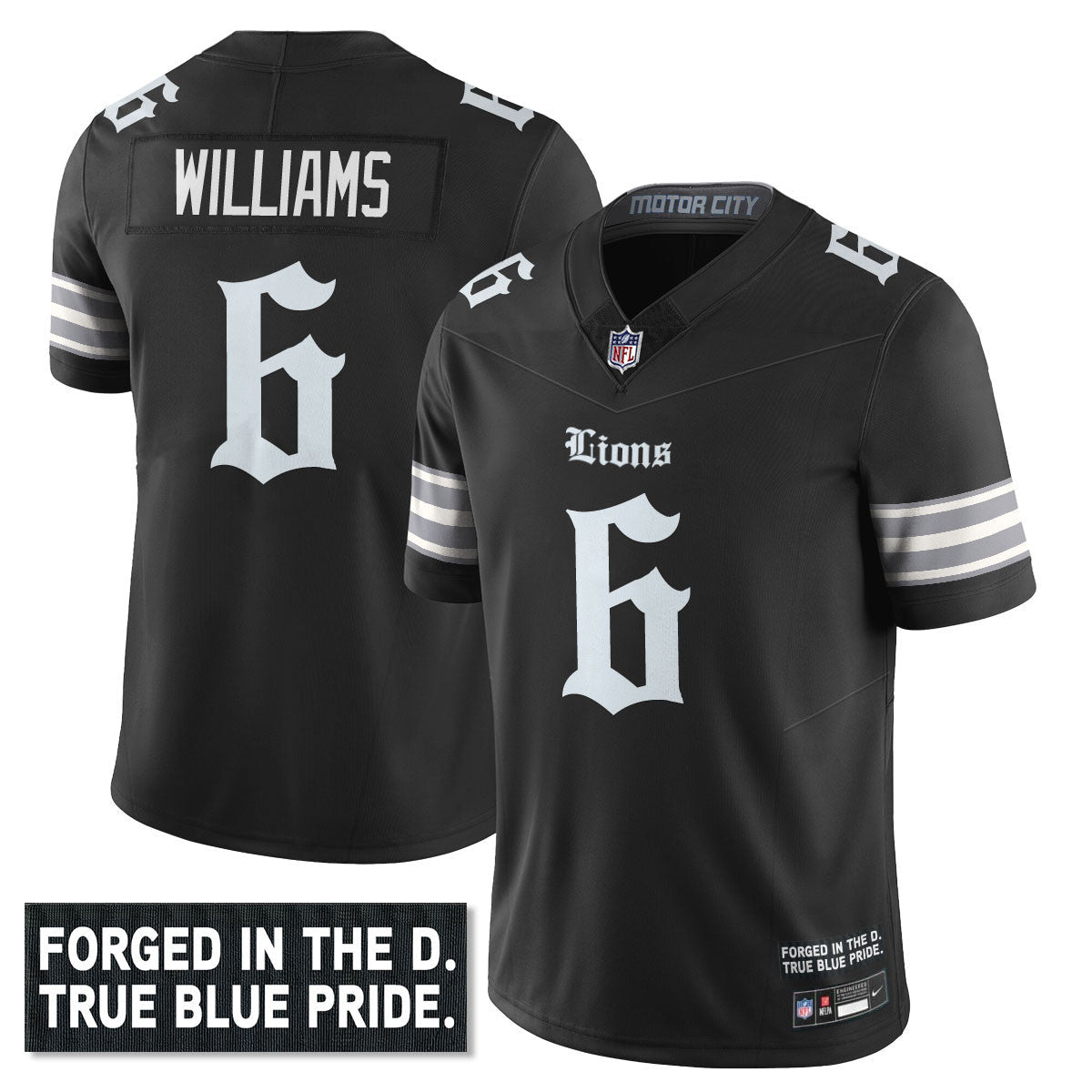 DET 'Gothic Motor City Edition' Vapor Limited Jersey