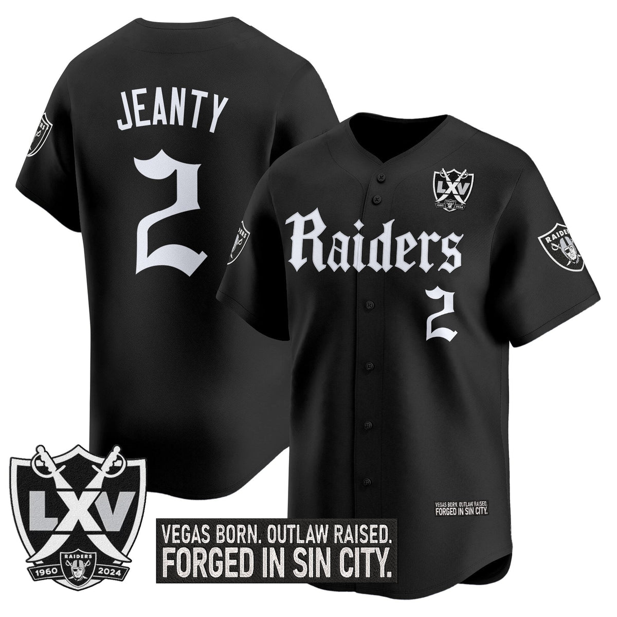 LVR 'Gothic Sin City Shadows Edition' Vapor Baseball Jersey - All Stitched