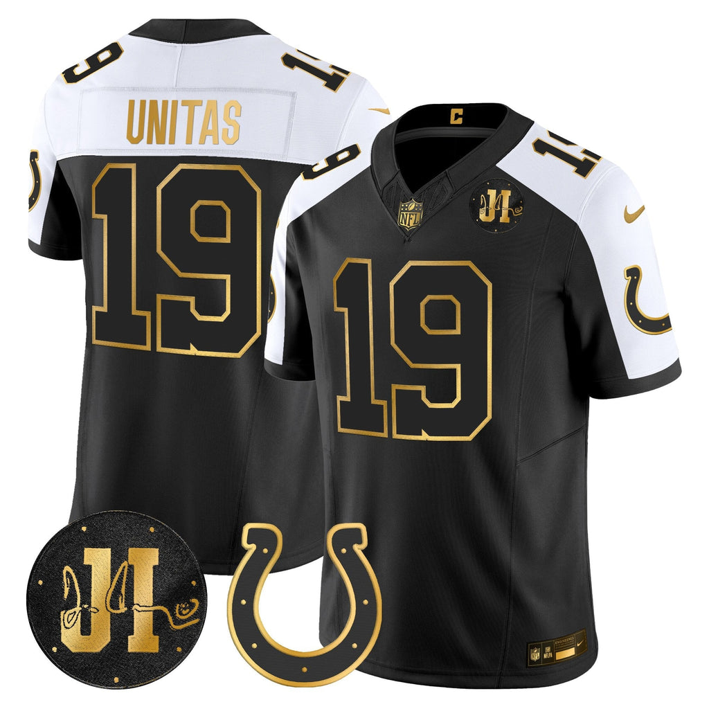 IND 2025 Jim Irsay Patch Gold Vapor Limited Jersey