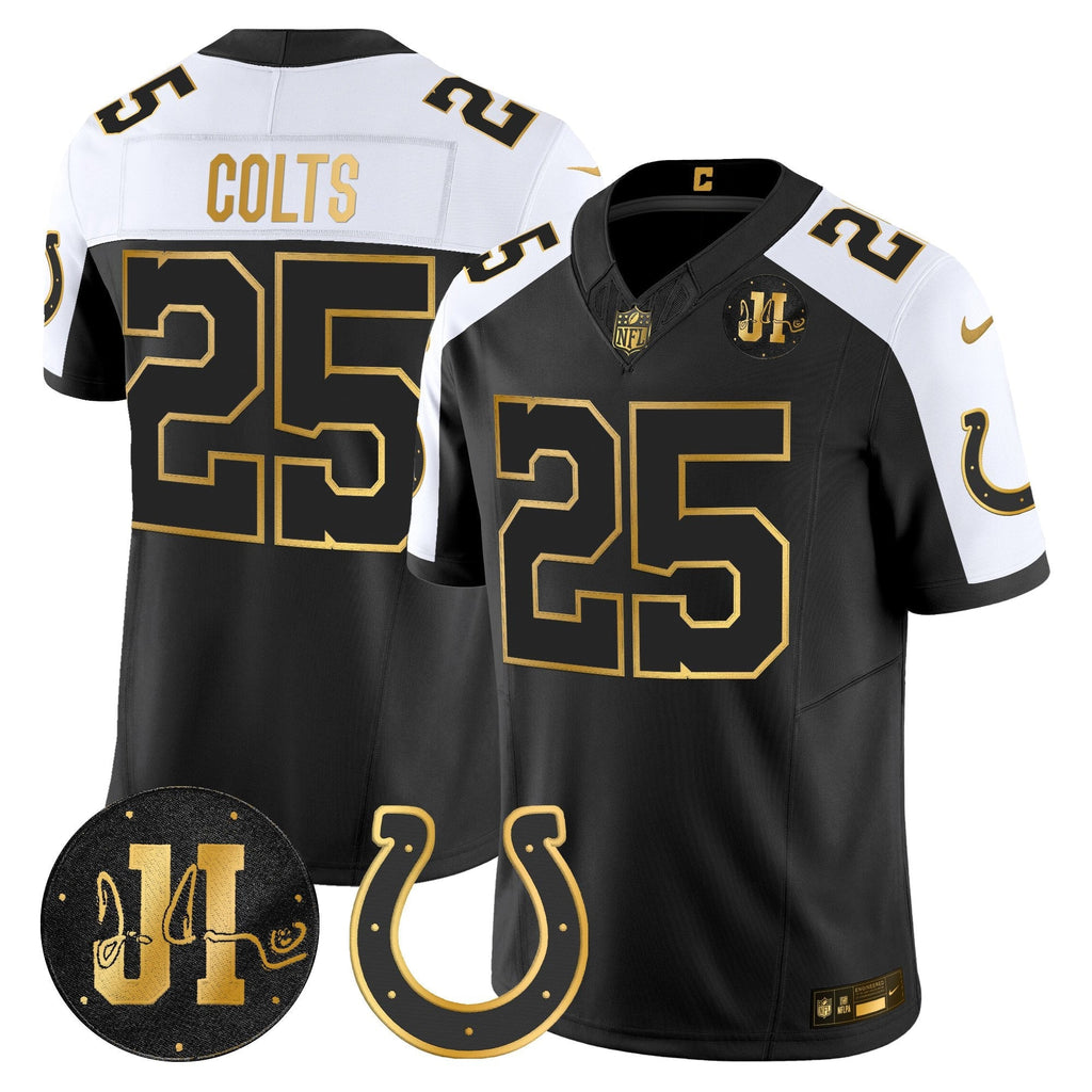 IND 2025 Jim Irsay Patch Gold Vapor Limited Jersey