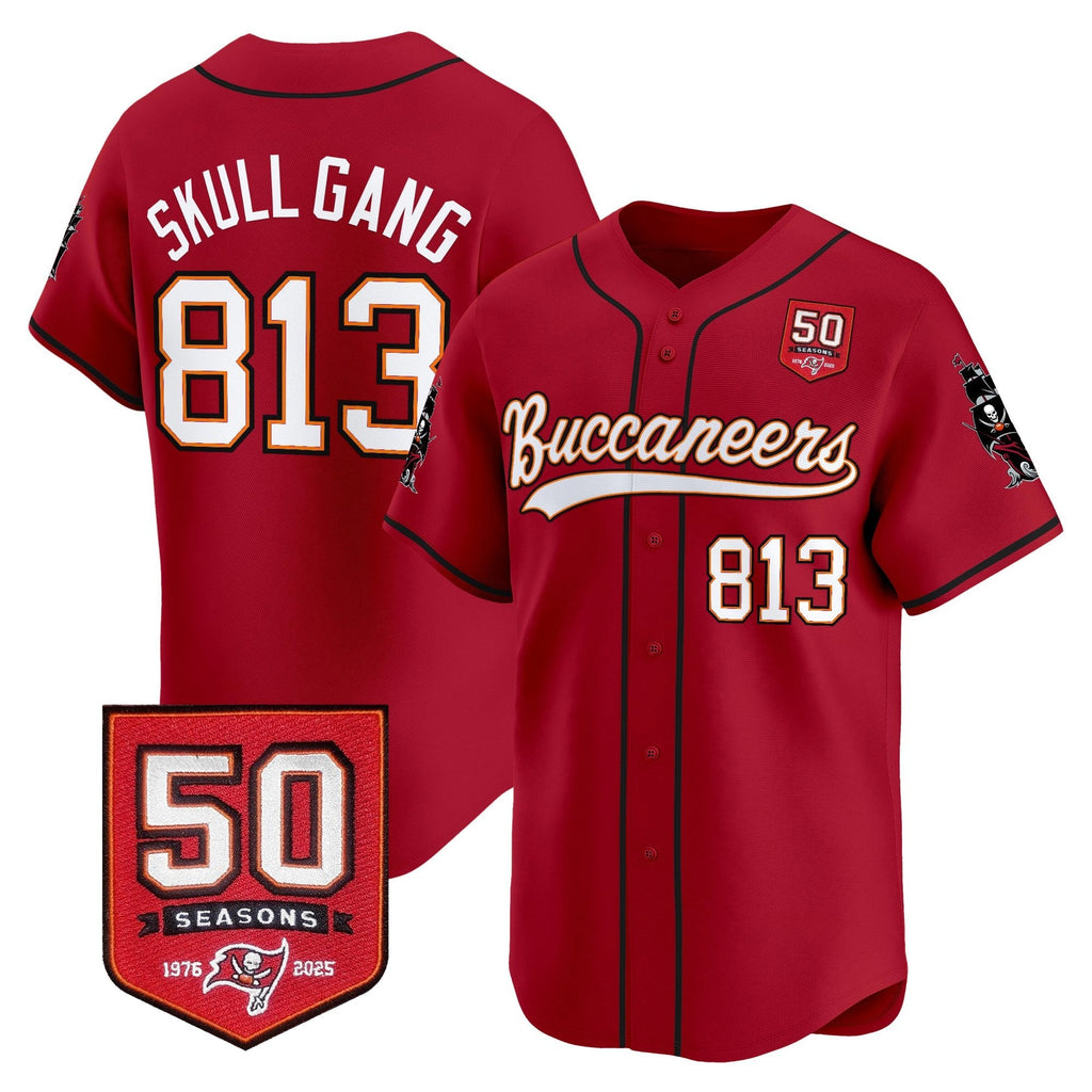 TB 50th Season Patch Vapor Baseball Jersey - All Stitched