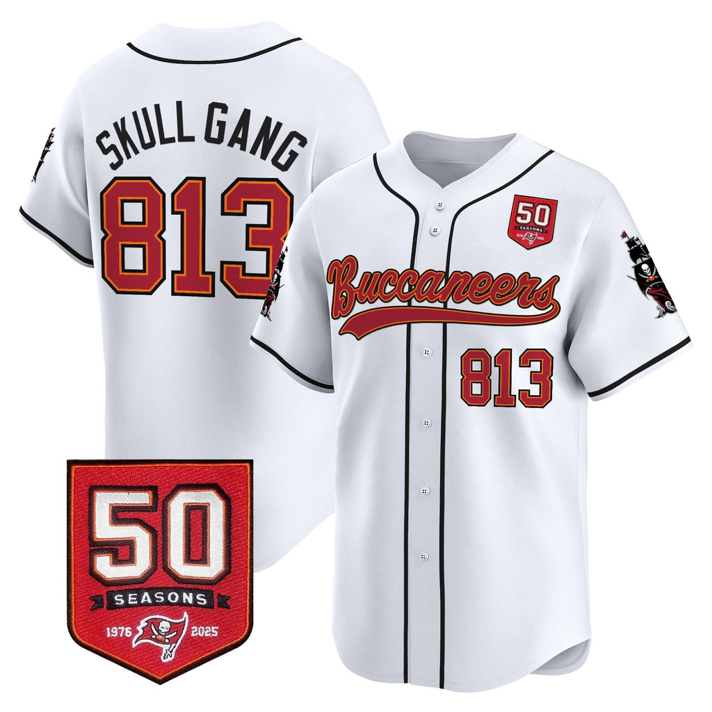 TB 50th Season Patch Vapor Baseball Jersey - All Stitched
