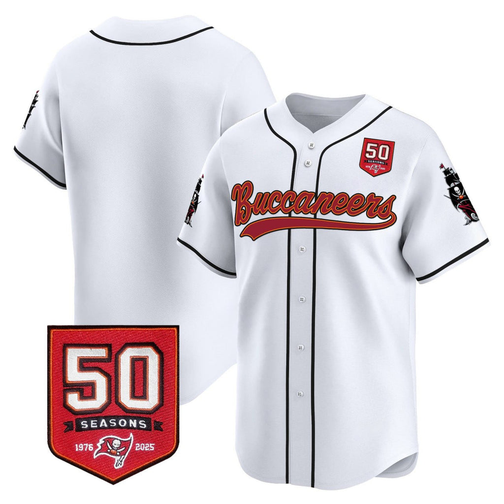 TB 50th Season Patch Vapor Baseball Jersey - All Stitched