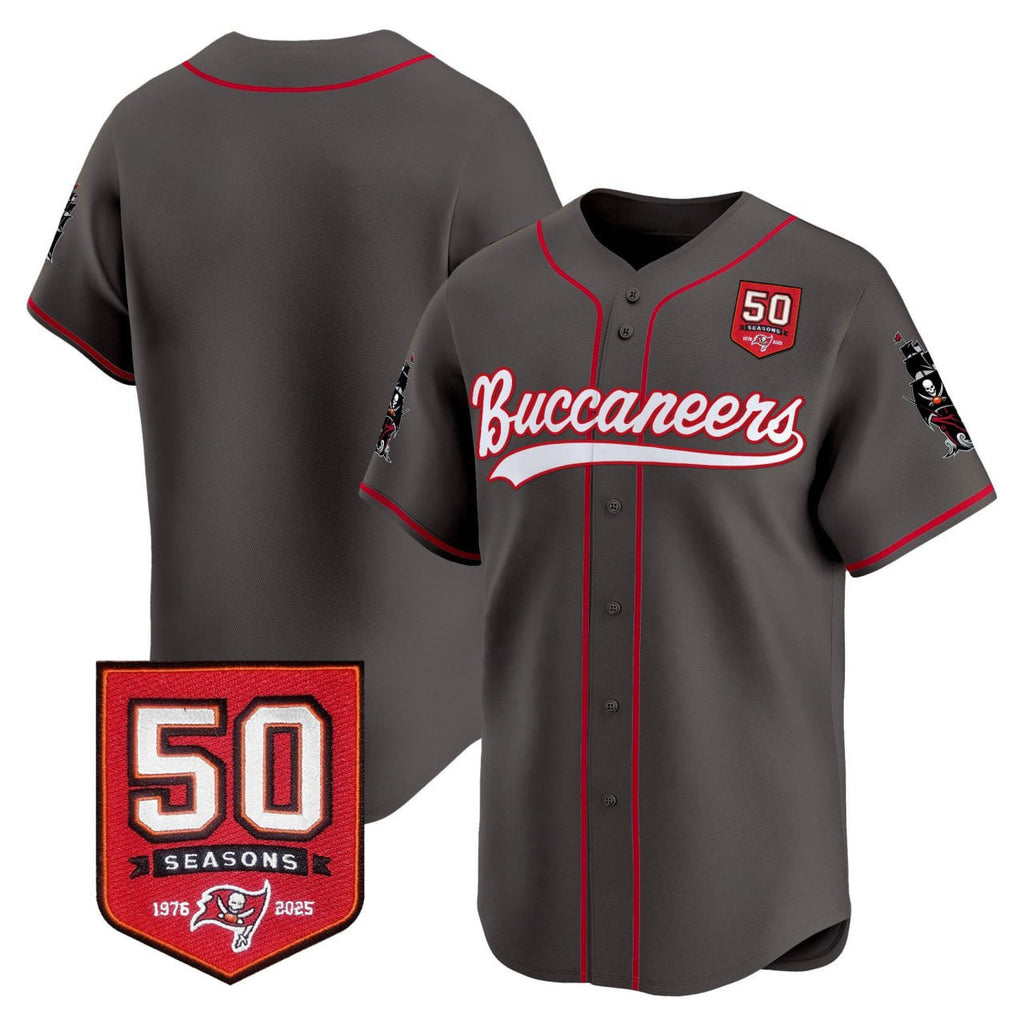 TB 50th Season Patch Vapor Baseball Jersey - All Stitched