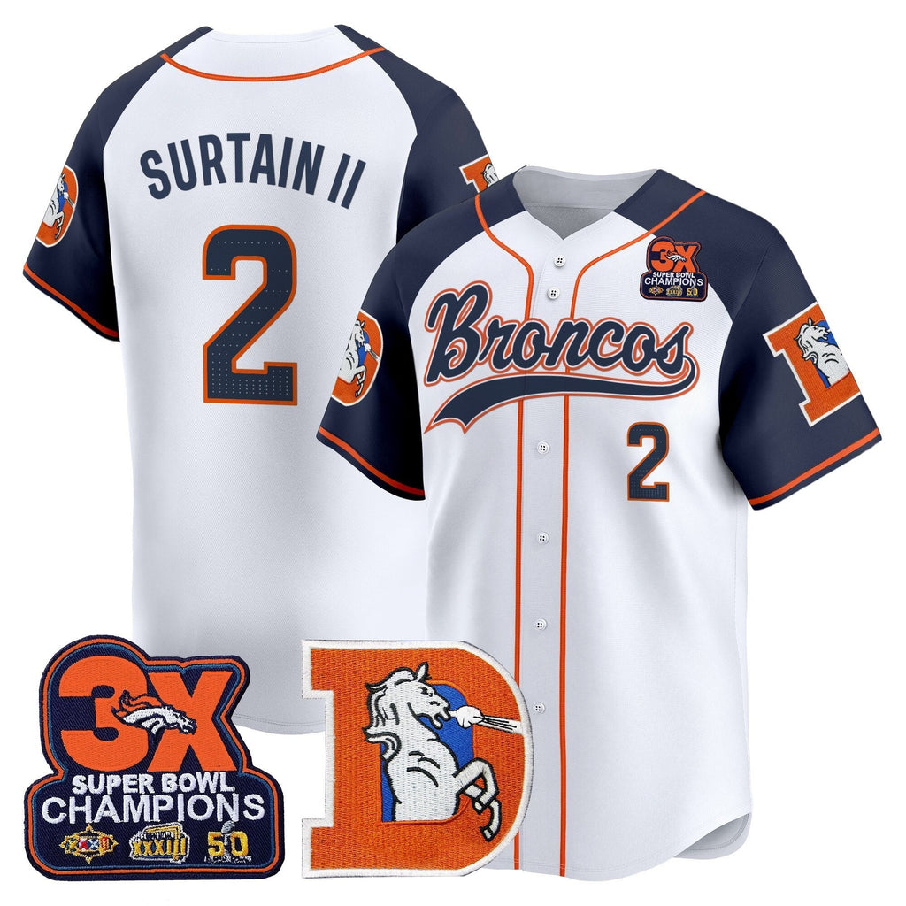 DEN Throwback Vapor Baseball Jersey - All Stitched