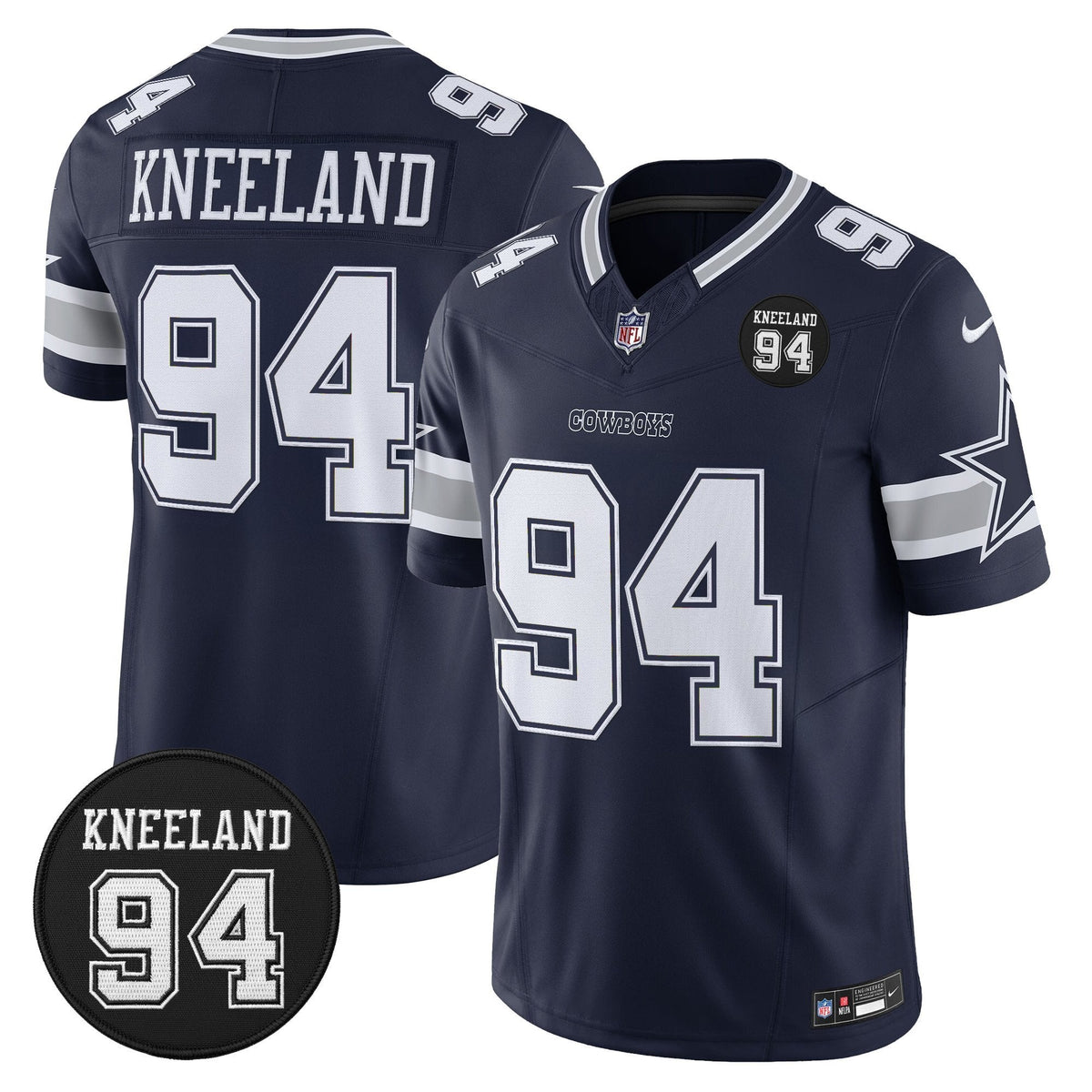 DAL #94 Marshawn Kneeland Memorial Patch Vapor Limited Jersey