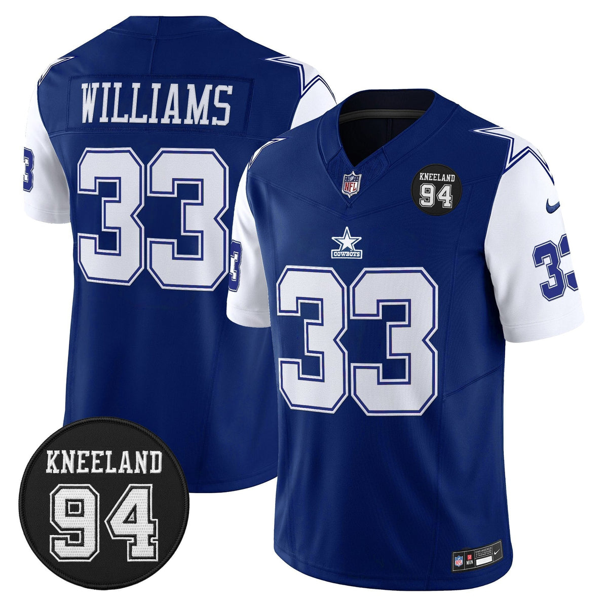 DAL #94 Marshawn Kneeland Memorial Patch Vapor Limited Jersey