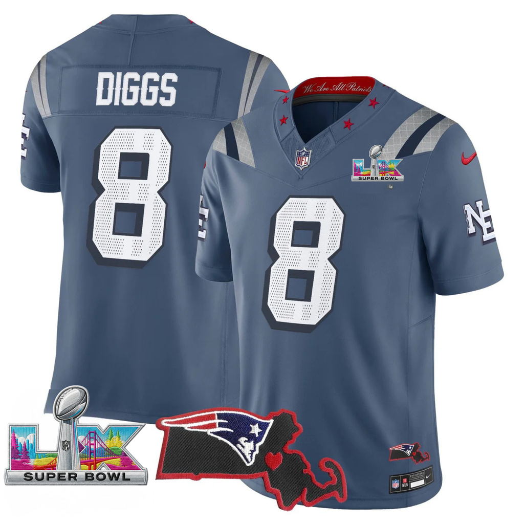 NE SB LX Game Patch Vapor Limited Jersey