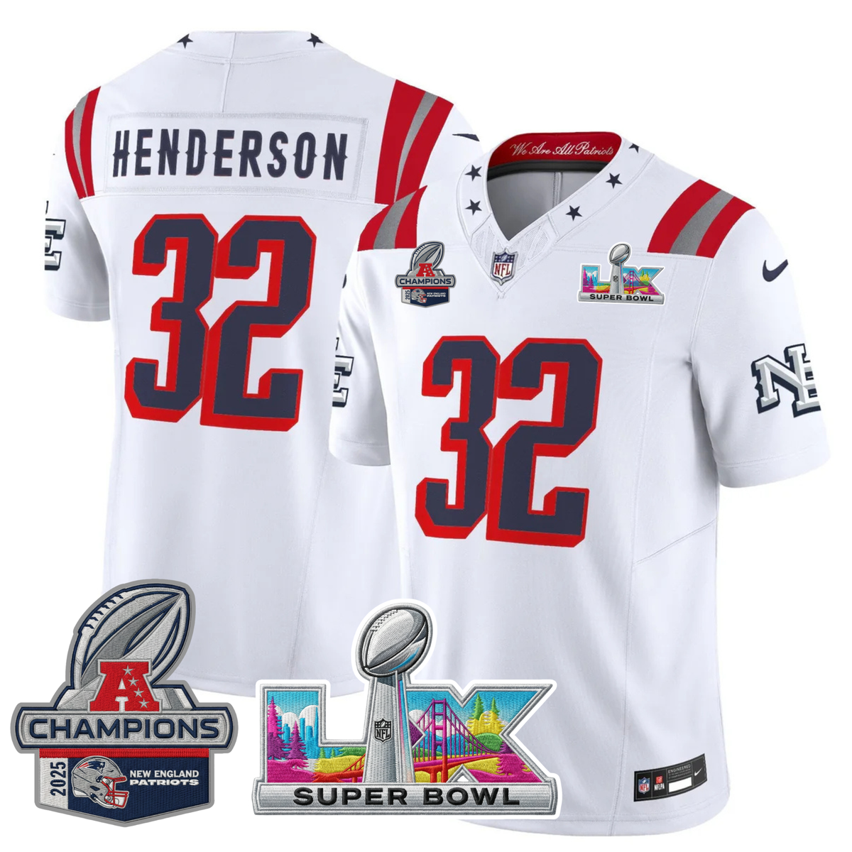 NE 2025 "Rivalries" AFC Champions Vapor Limited Jersey