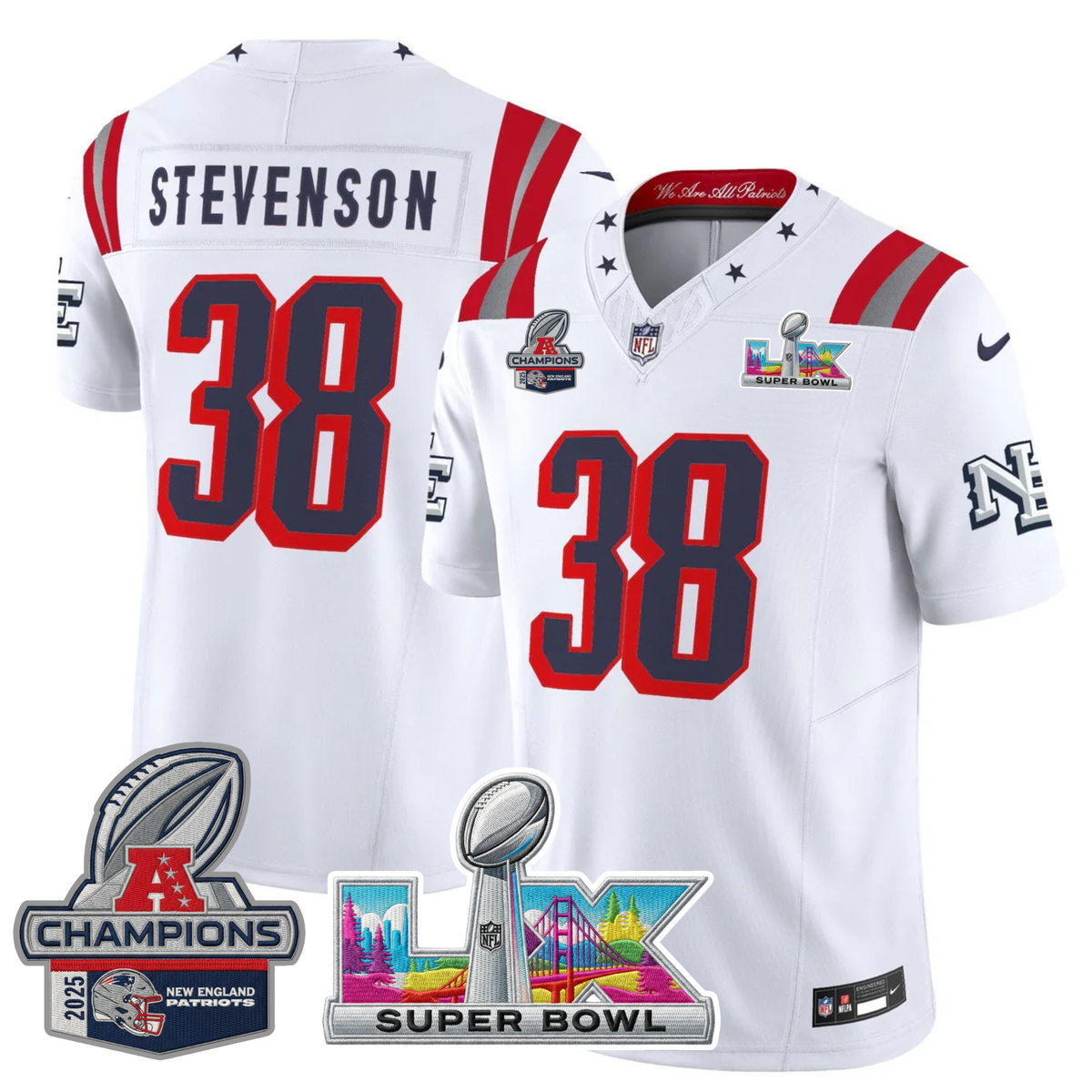NE 2025 "Rivalries" AFC Champions Vapor Limited Jersey