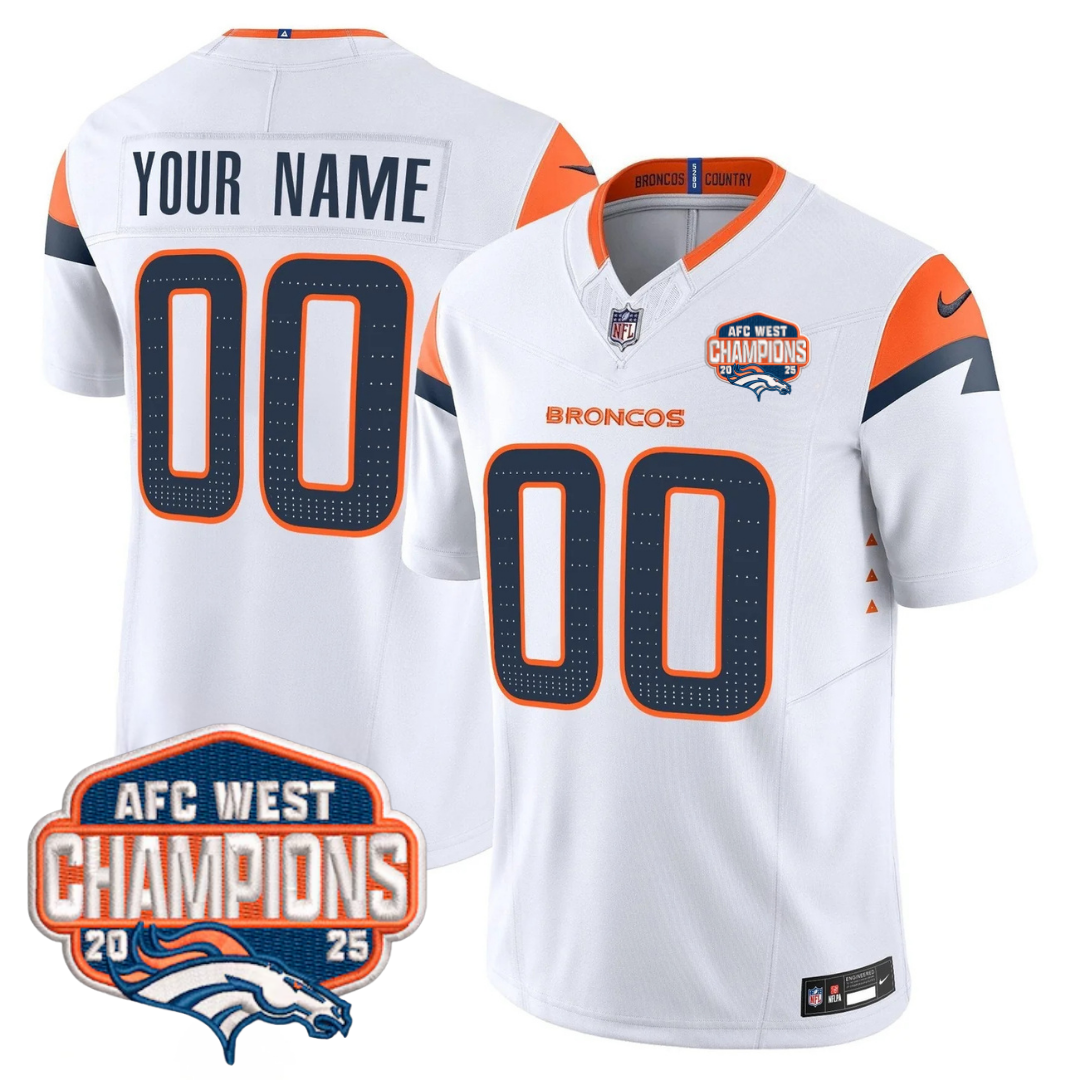 DEN AFC West Champions Patch Vapor Limited Jersey V2