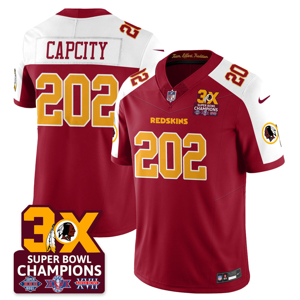 WAS 3-Time Champions Patch Vapor Limited Jersey
