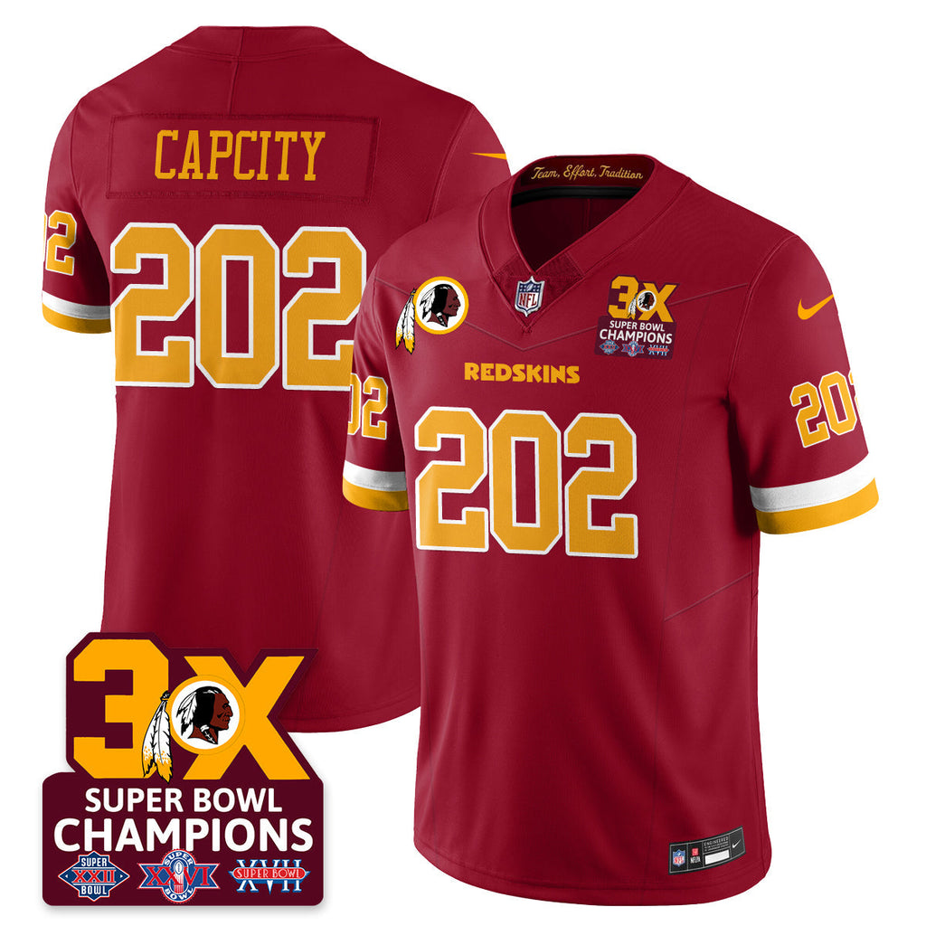 WAS 3-Time Champions Patch Vapor Limited Jersey