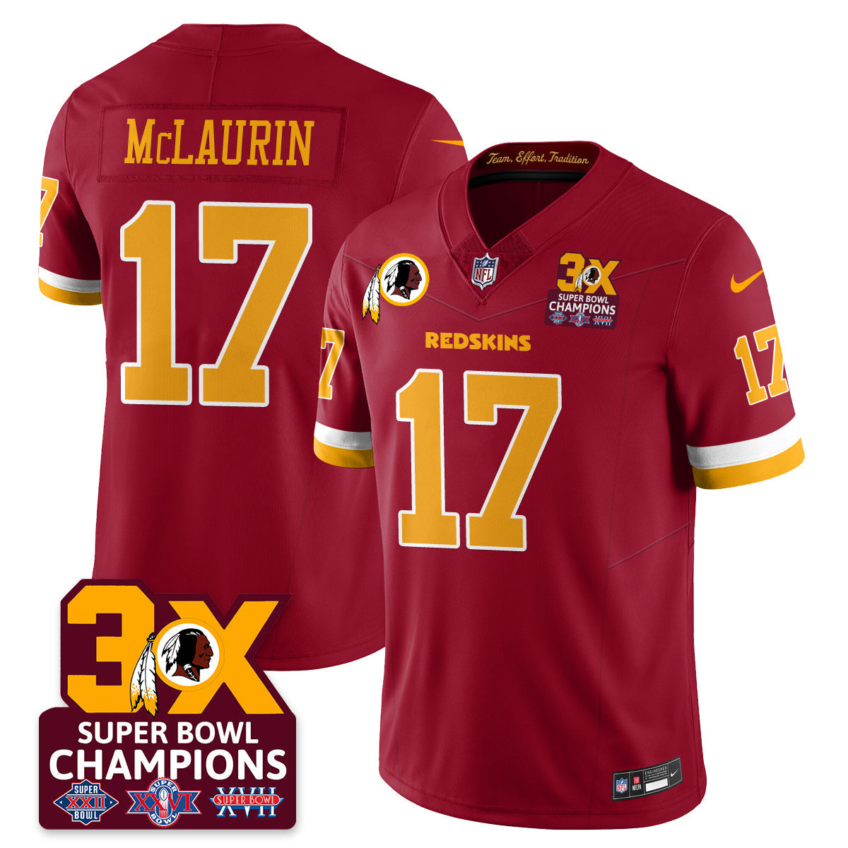 WAS 3-Time Champions Patch Vapor Limited Jersey