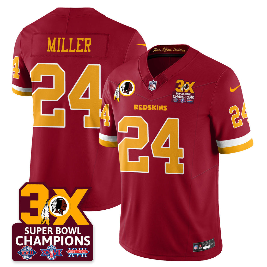 WAS 3-Time Champions Patch Vapor Limited Jersey