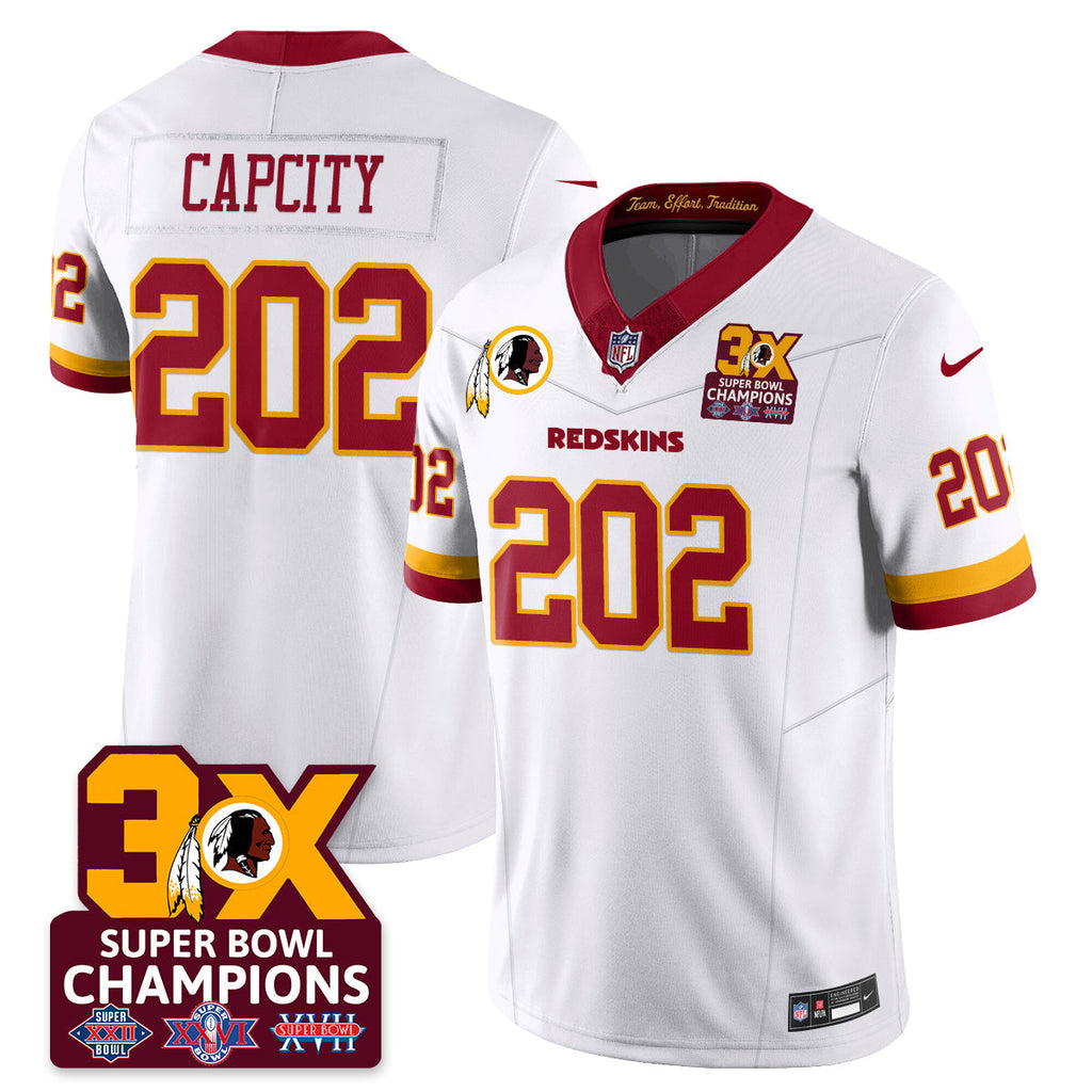 WAS 3-Time Champions Patch Vapor Limited Jersey