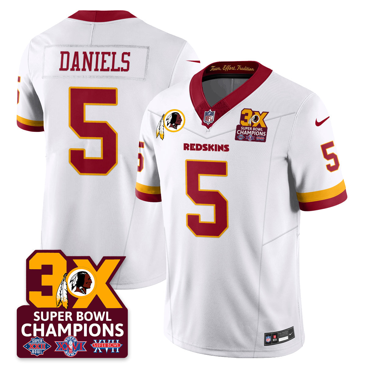 WAS 3-Time Champions Patch Vapor Limited Jersey
