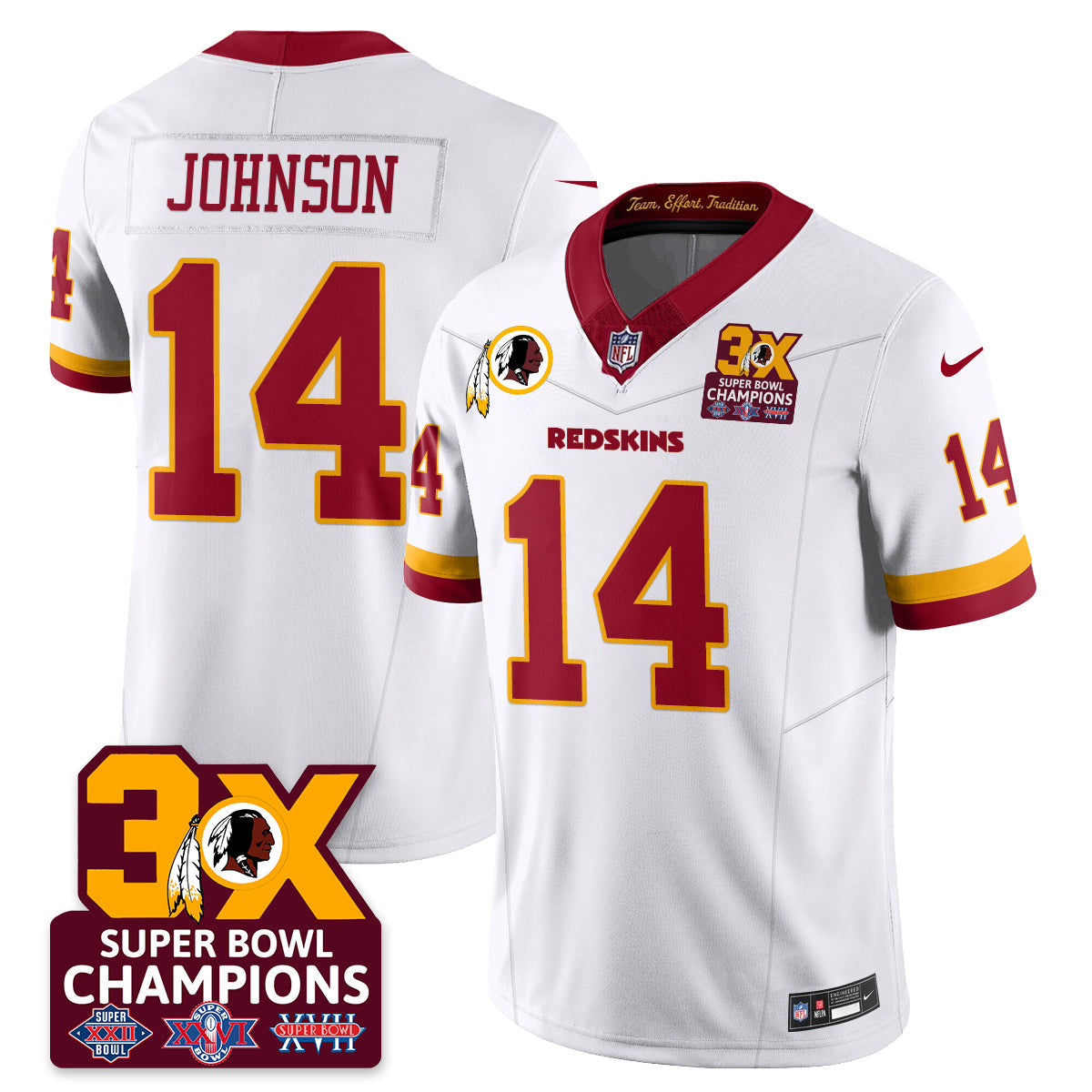 WAS 3-Time Champions Patch Vapor Limited Jersey