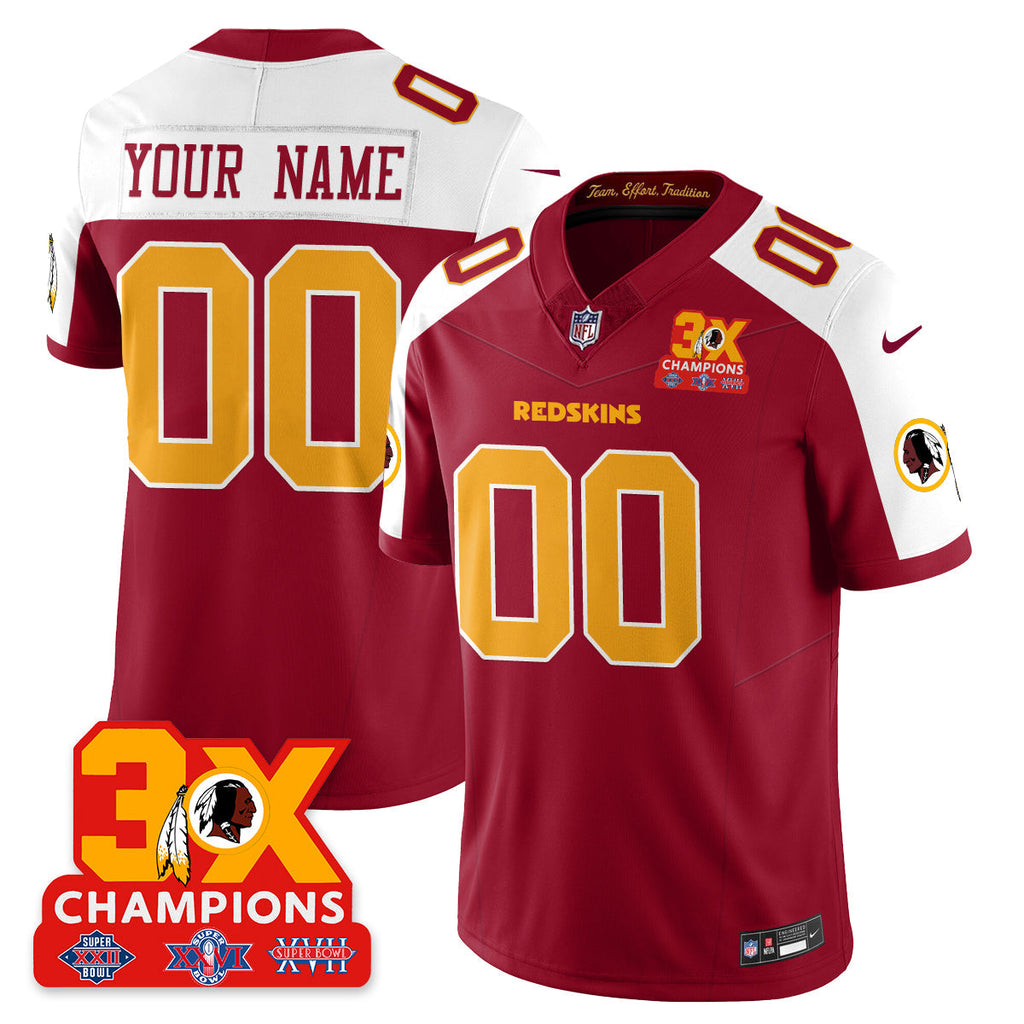 WAS 3-Time Champions Patch Vapor Limited Throwback Jersey