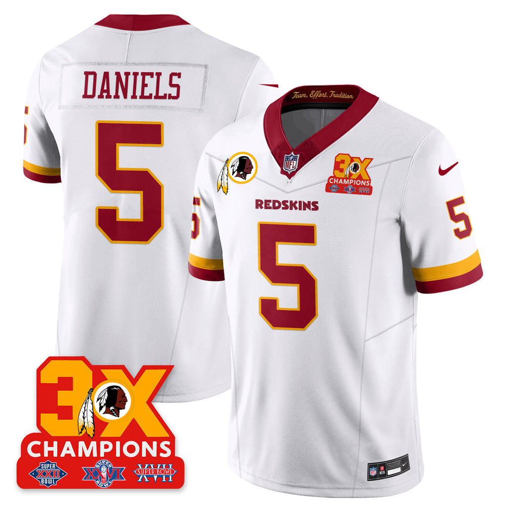 WAS 3-Time Champions Patch Vapor Limited Throwback Jersey