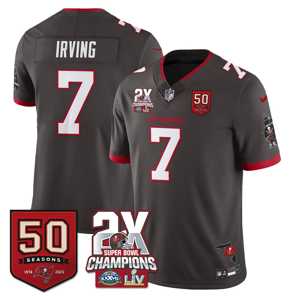 TB 2-Time Champions Patch Vapor Limited Jersey
