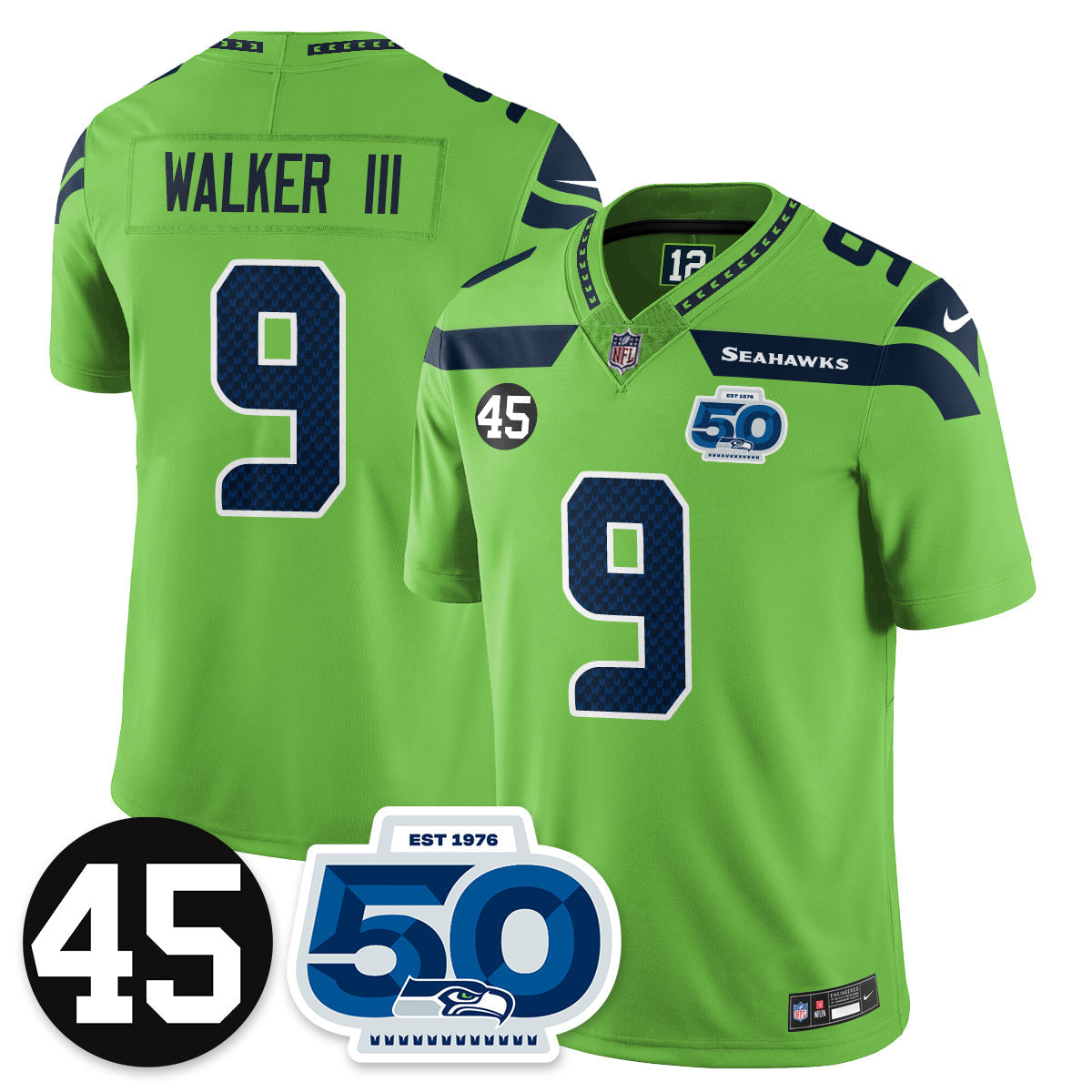 SEA Vapor Limited Jersey - Honor Kenny Easley