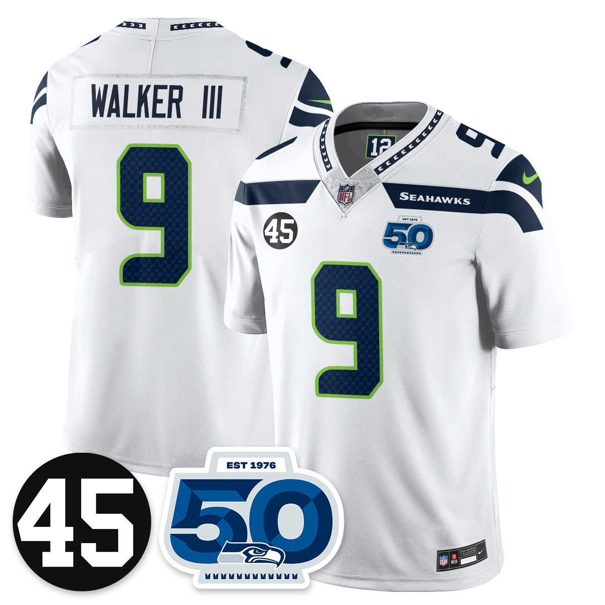 SEA Vapor Limited Jersey - Honor Kenny Easley