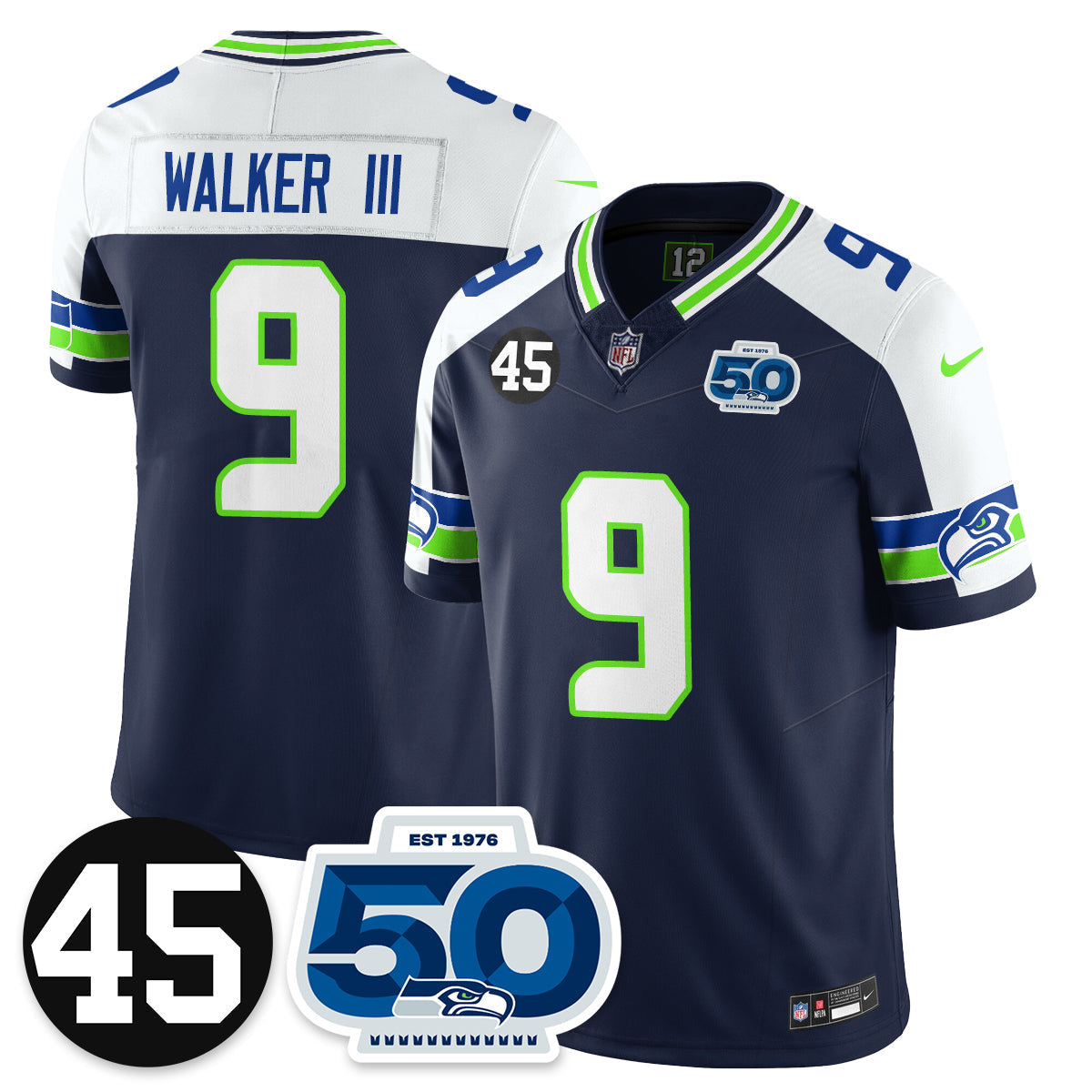 SEA Vapor Limited Jersey - Honor Kenny Easley