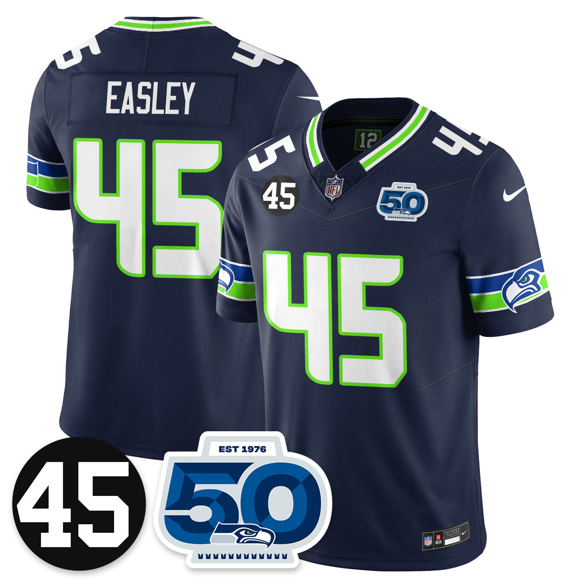 SEA Vapor Limited Jersey - Honor Kenny Easley