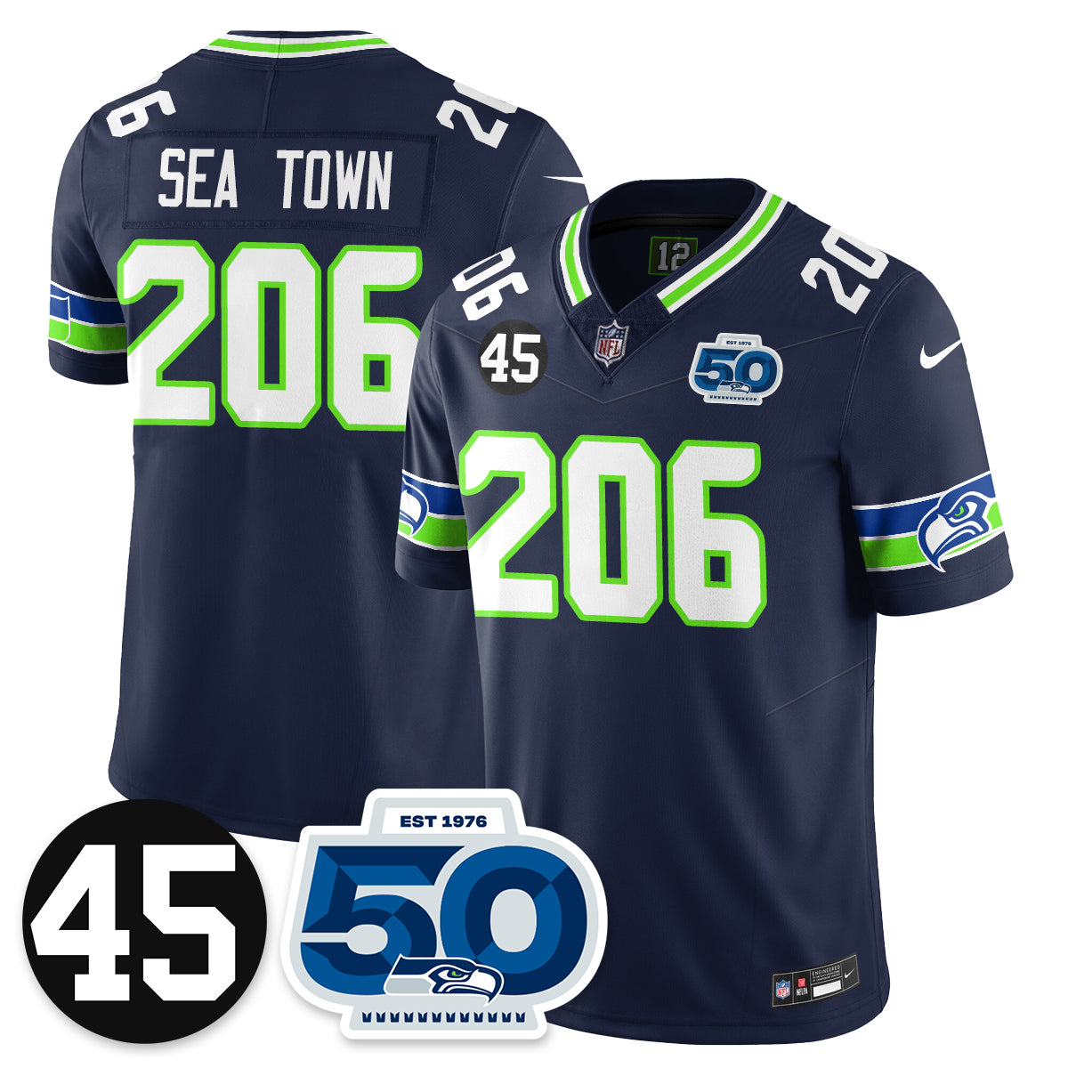 SEA Vapor Limited Jersey - Honor Kenny Easley