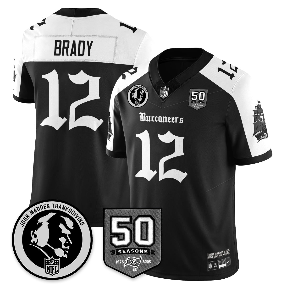 TB Gothic Vapor Limited Jersey - John Madden Patch