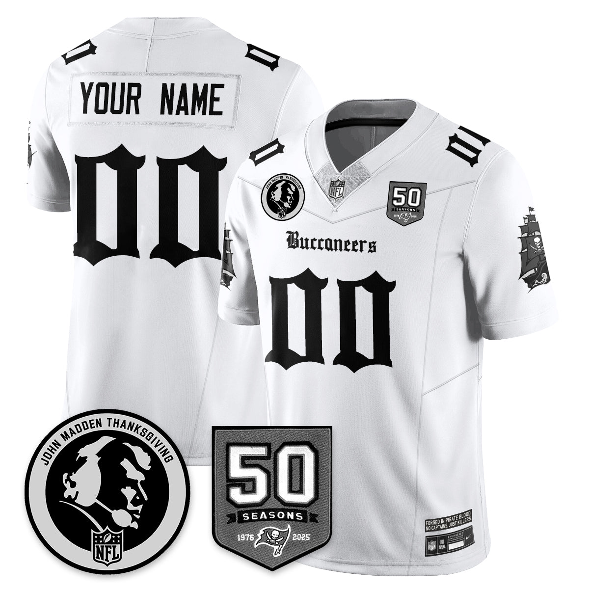 TB Gothic Vapor Limited Jersey - John Madden Patch