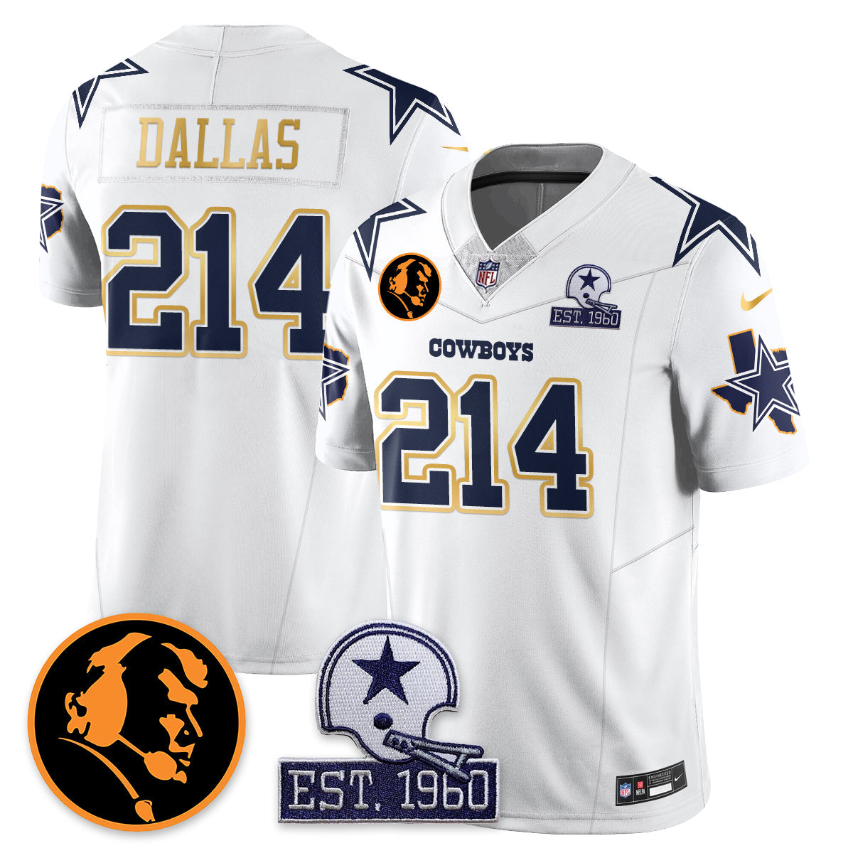 DAL Vapor Limited Gold Jersey - John Madden Patch