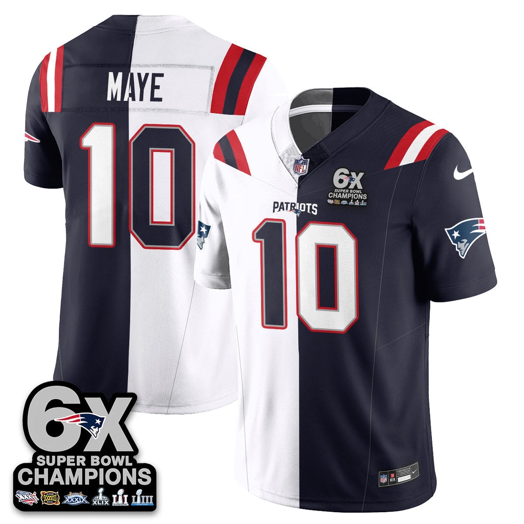 NE 6-Time Champions Patch Vapor Limited Split Jersey