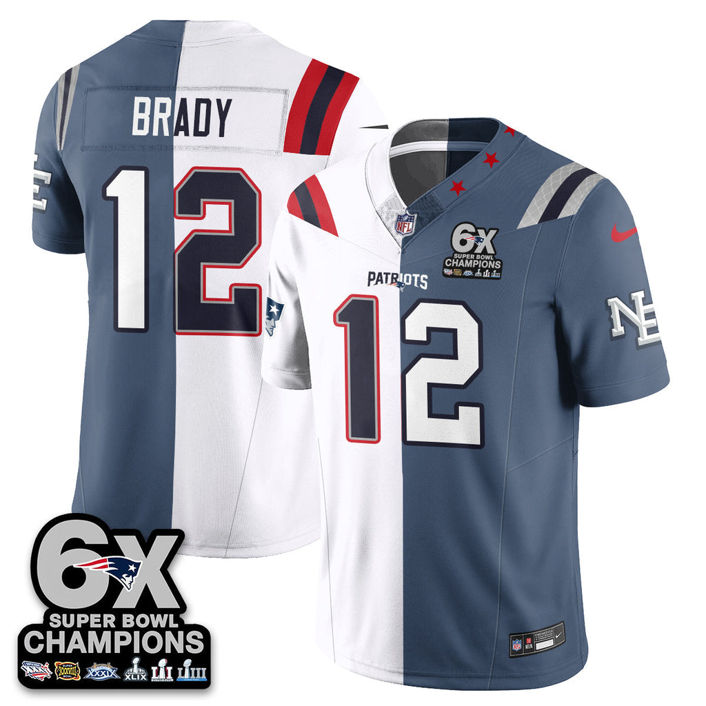 NE 6-Time Champions Patch Vapor Limited Split Jersey