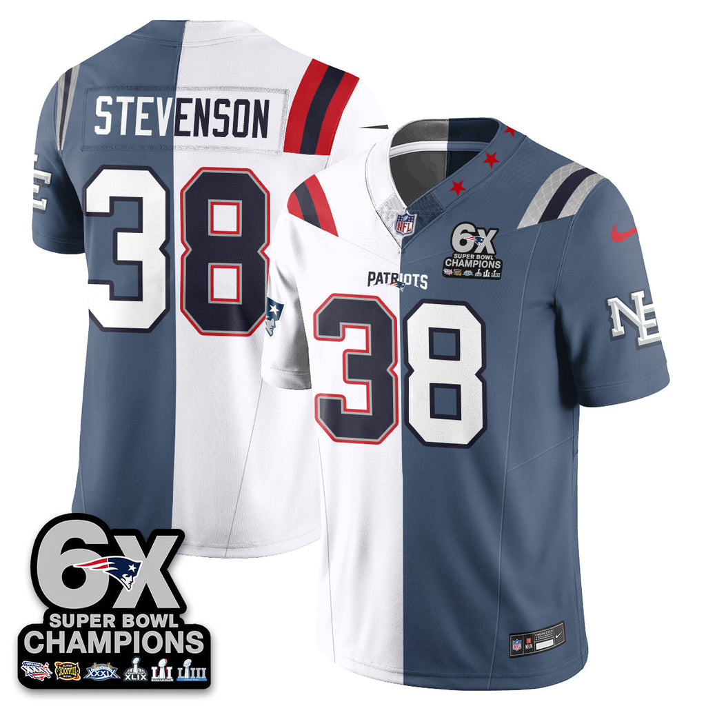NE 6-Time Champions Patch Vapor Limited Split Jersey