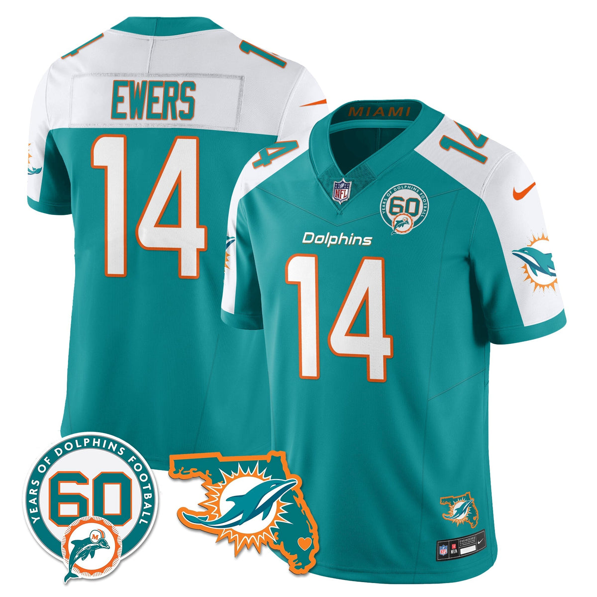 MIA 60th Season Vapor Limited Jersey