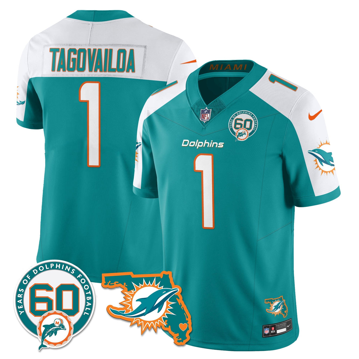 MIA 60th Season Vapor Limited Jersey