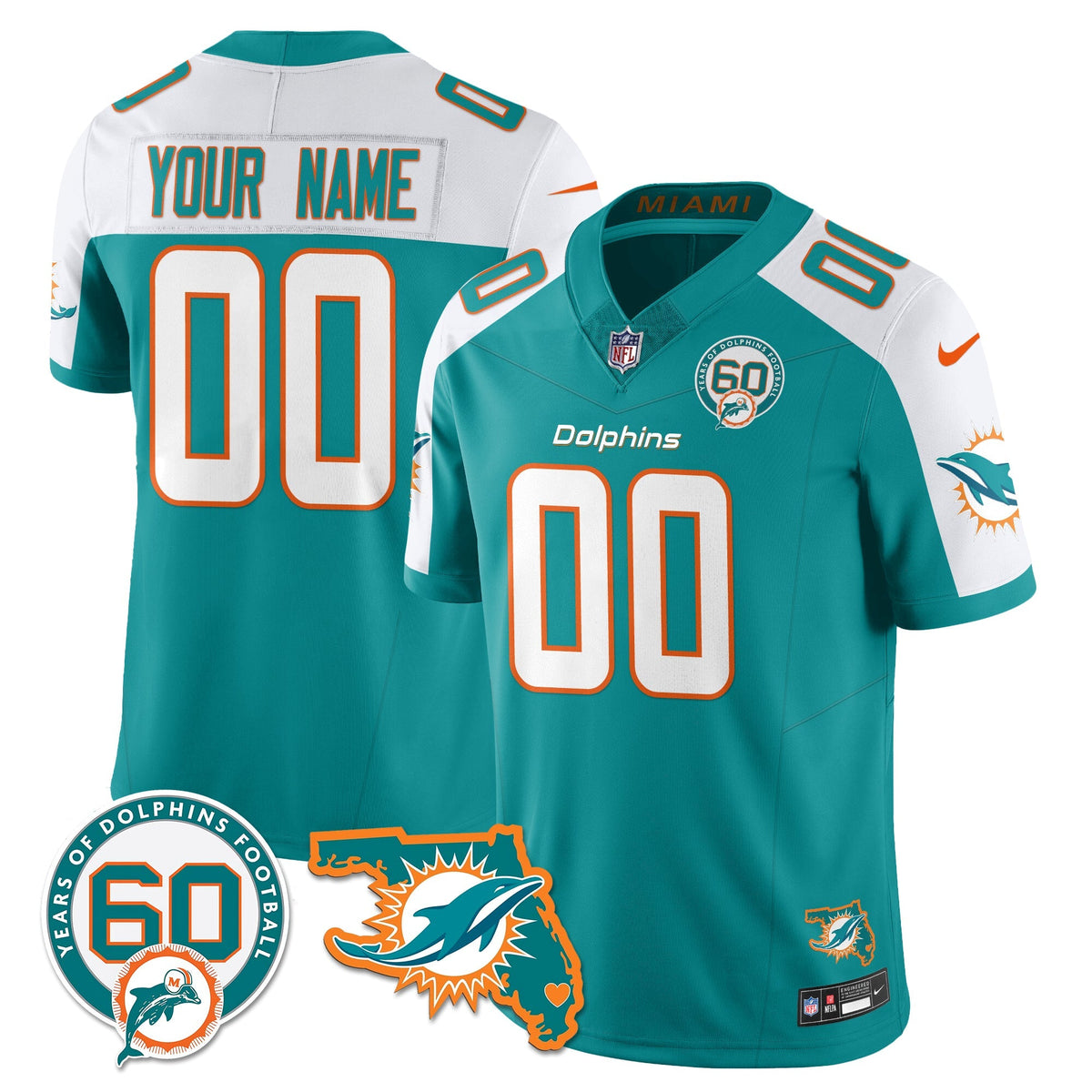 MIA 60th Season Vapor Limited Jersey