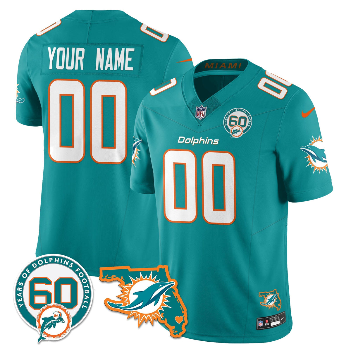 MIA 60th Season Vapor Limited Jersey