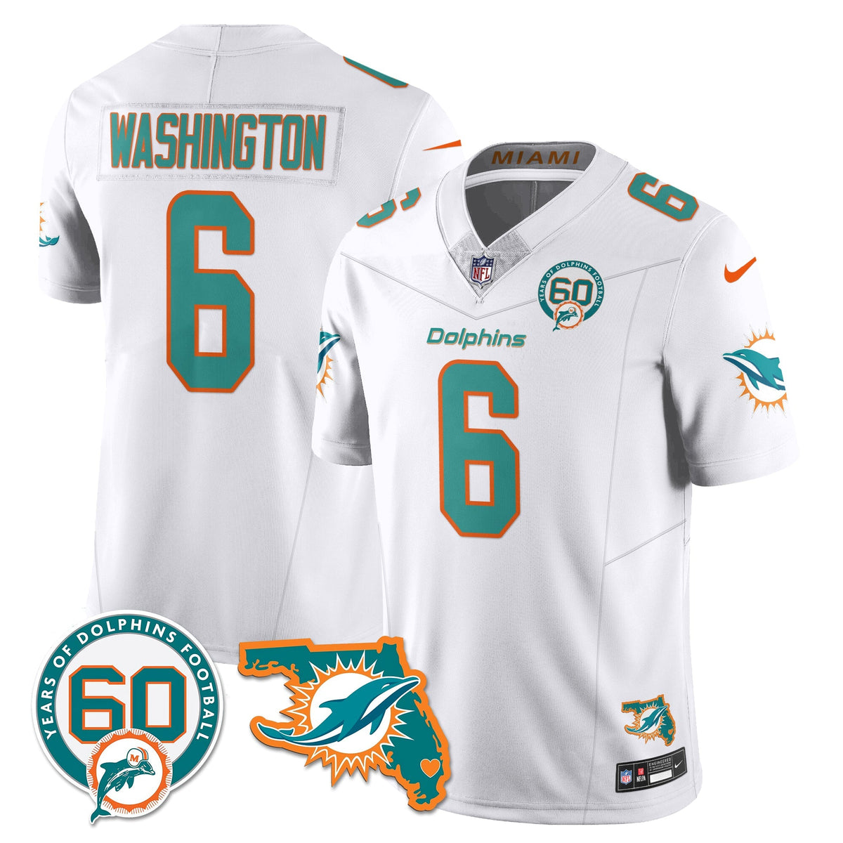 MIA 60th Season Vapor Limited Jersey