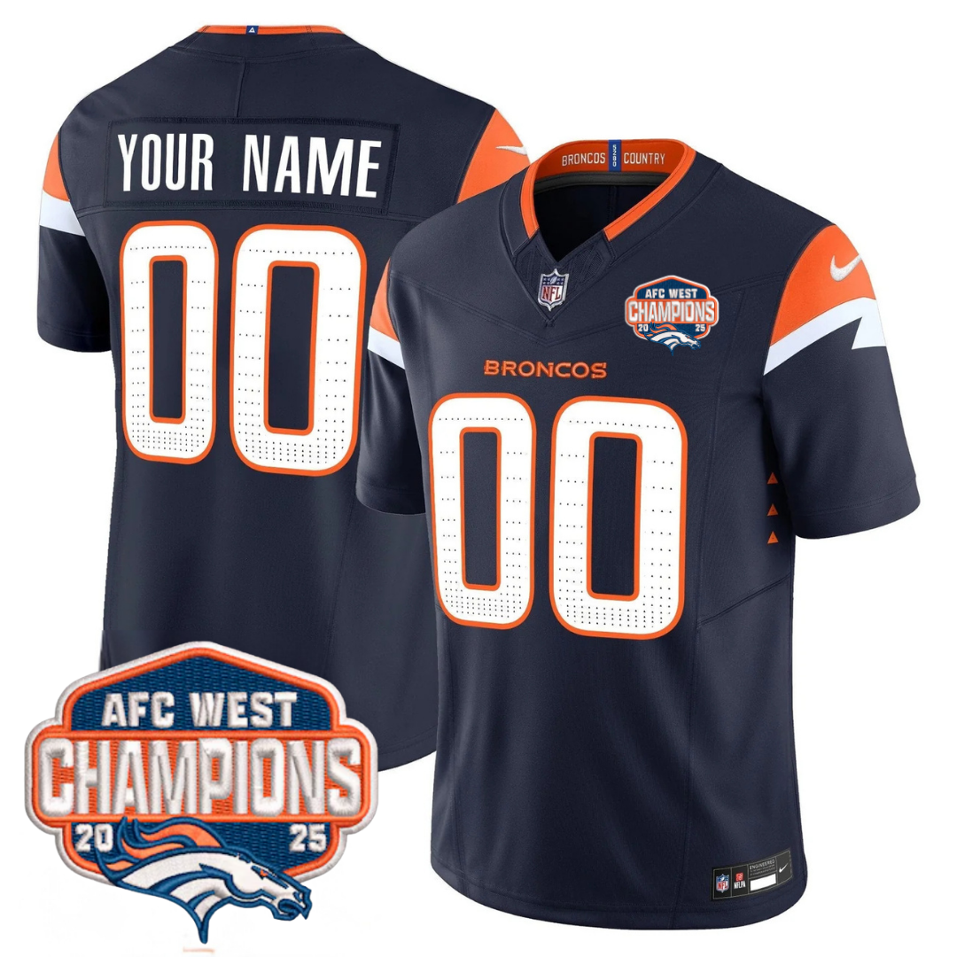 DEN AFC West Champions Patch Vapor Limited Jersey V2